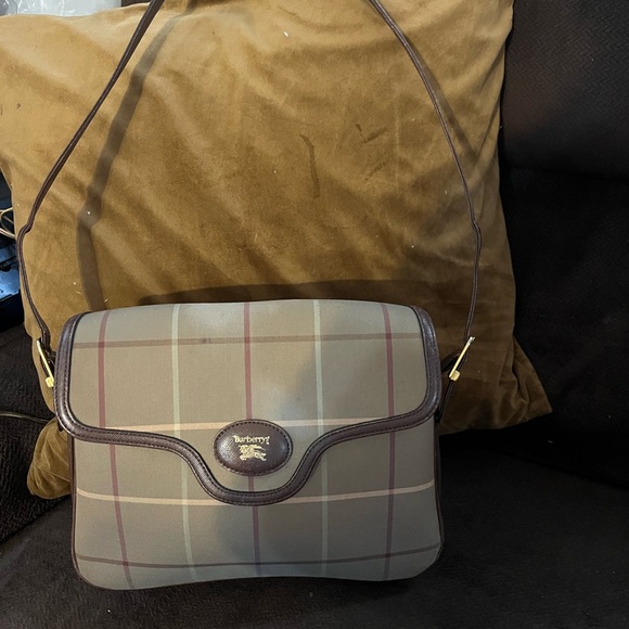 Burberry Handbags - Burberry Brown Plaid Shoulder Bag It Has 2 Small Faded Marks On It